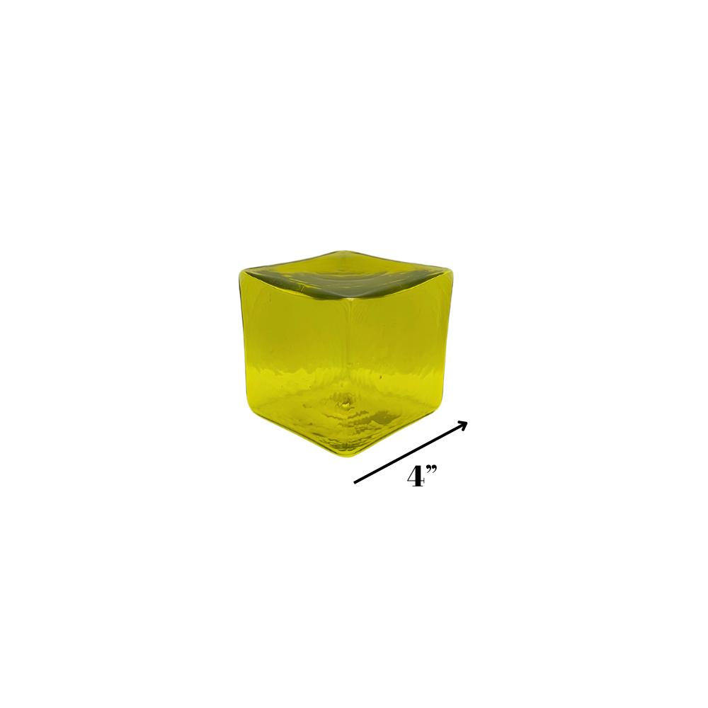 4" Cube-Lemon