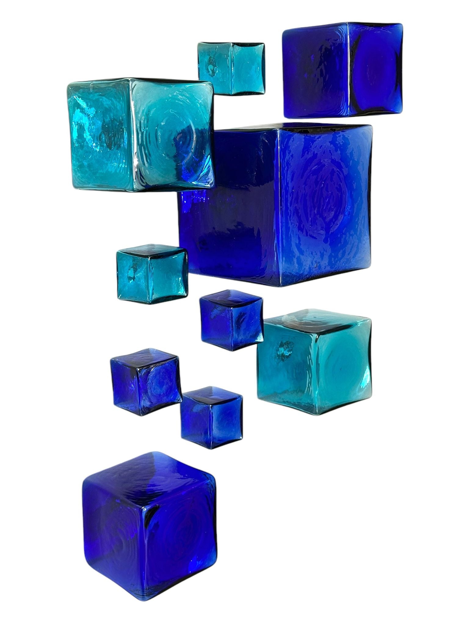 Cobalt Wall-Cubes set of ten