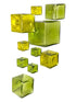 Lime Wall-Cubes set of ten