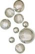 BASIC SILVER WALL SPHERES S/9