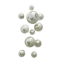SILVER CRACKLE WALL SPHERES