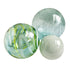 Glass Balls SPHERE SET/3-CHEERFUL & SKY - Worldly Goods Too