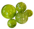 Glass Balls Sphere Set of 5- Lime - Worldly Goods Too