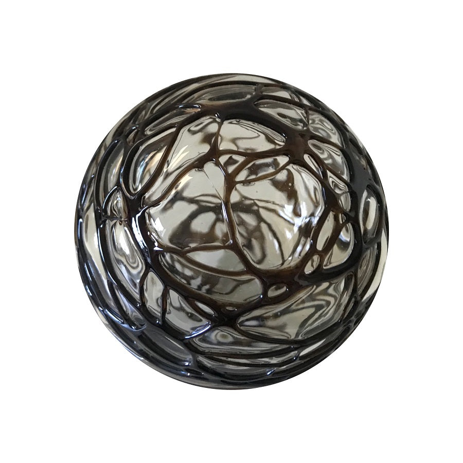 CHOCOLATE COBWEB GLASS BALLS WALL SPHERES - Worldly Goods Too