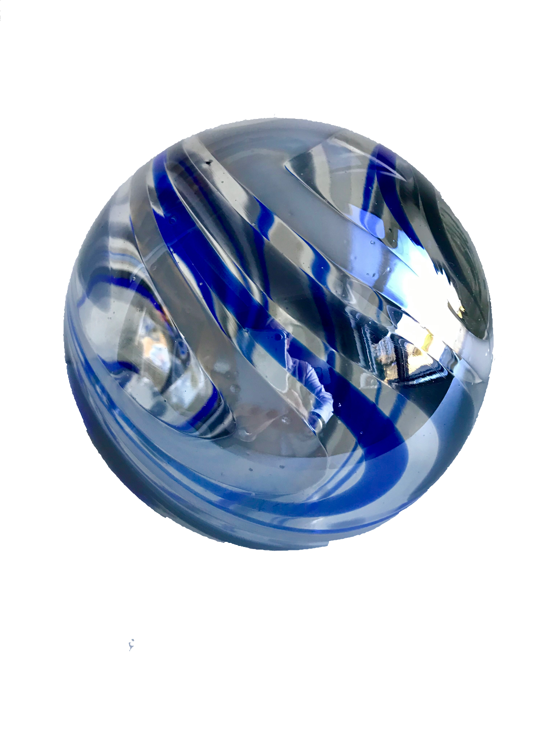 4.5"  MIDNIGHT Glass Ball - Worldly Goods Too